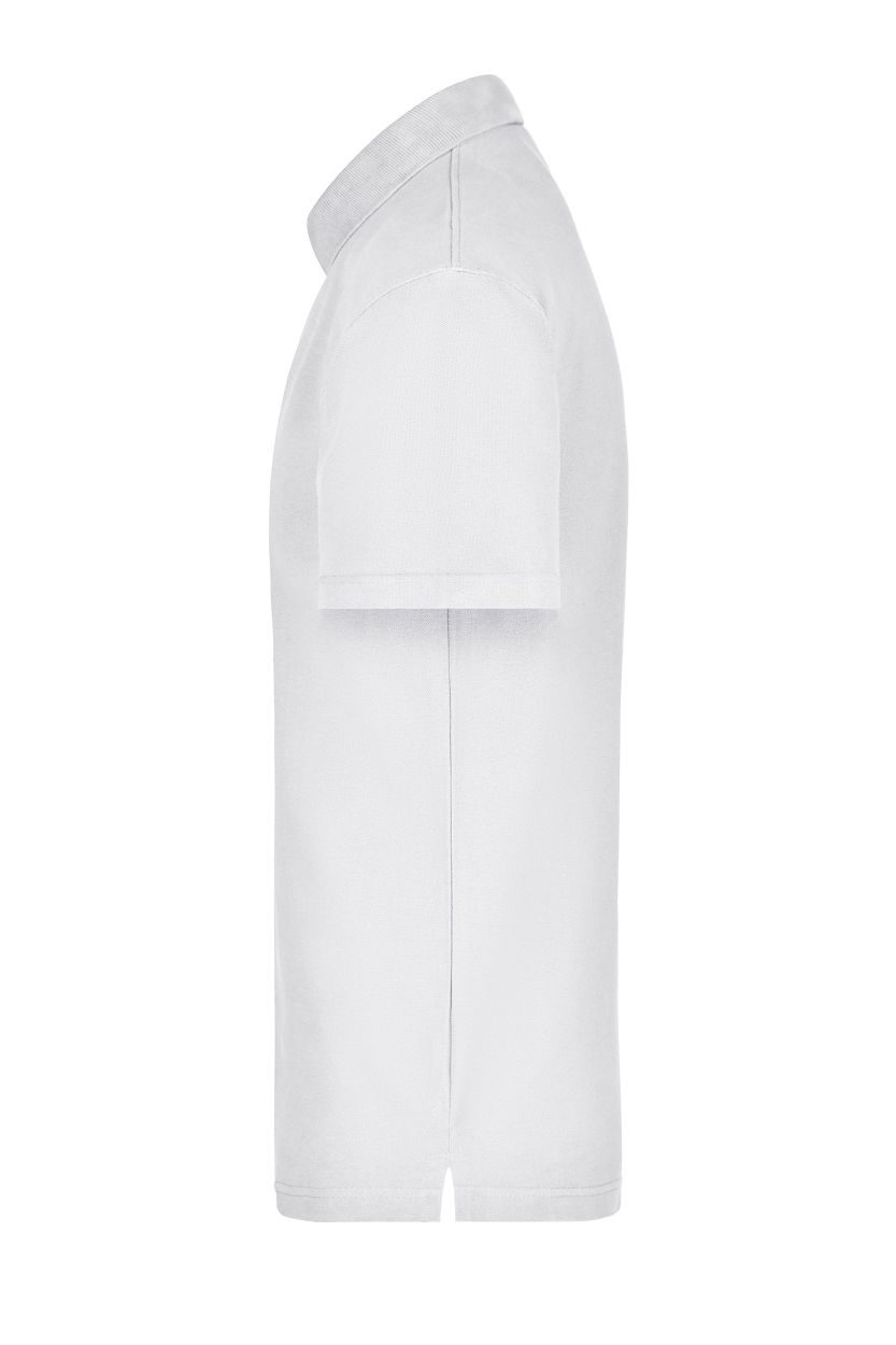 Polo-Piqué Pocket "JN026" in White, Größe 3XL - Daiber