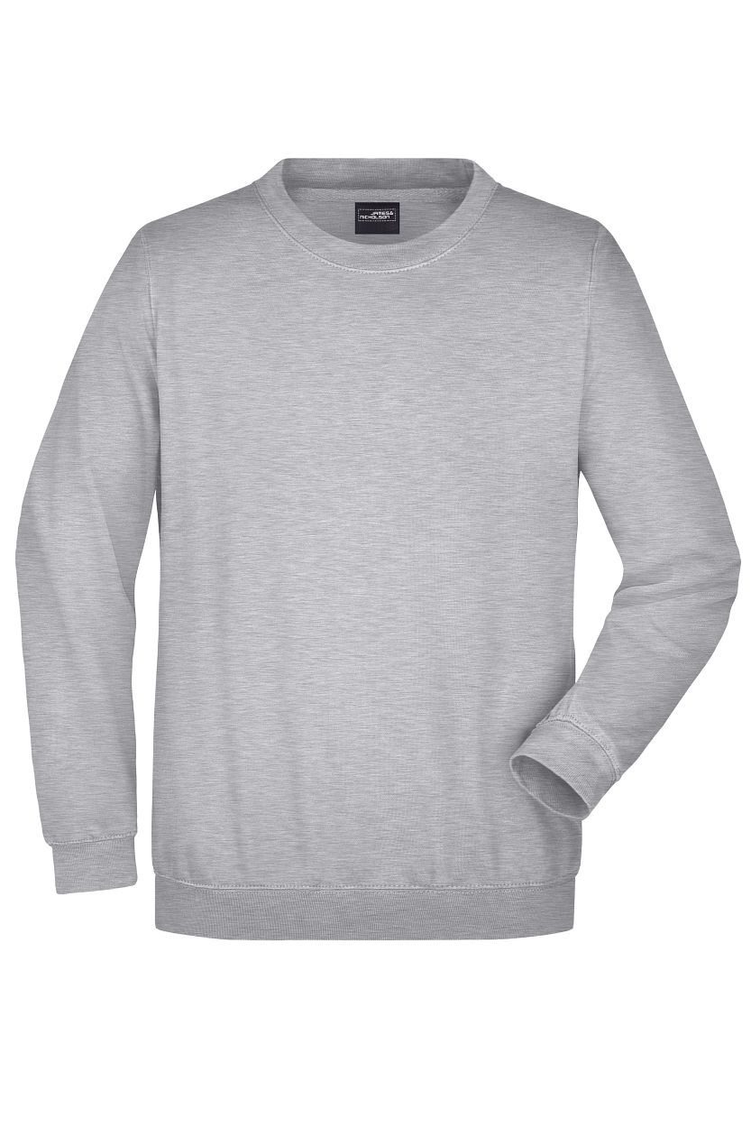 Round-Sweat Heavy "JN040" in Grey-Heather, Größe 5XL - Daiber