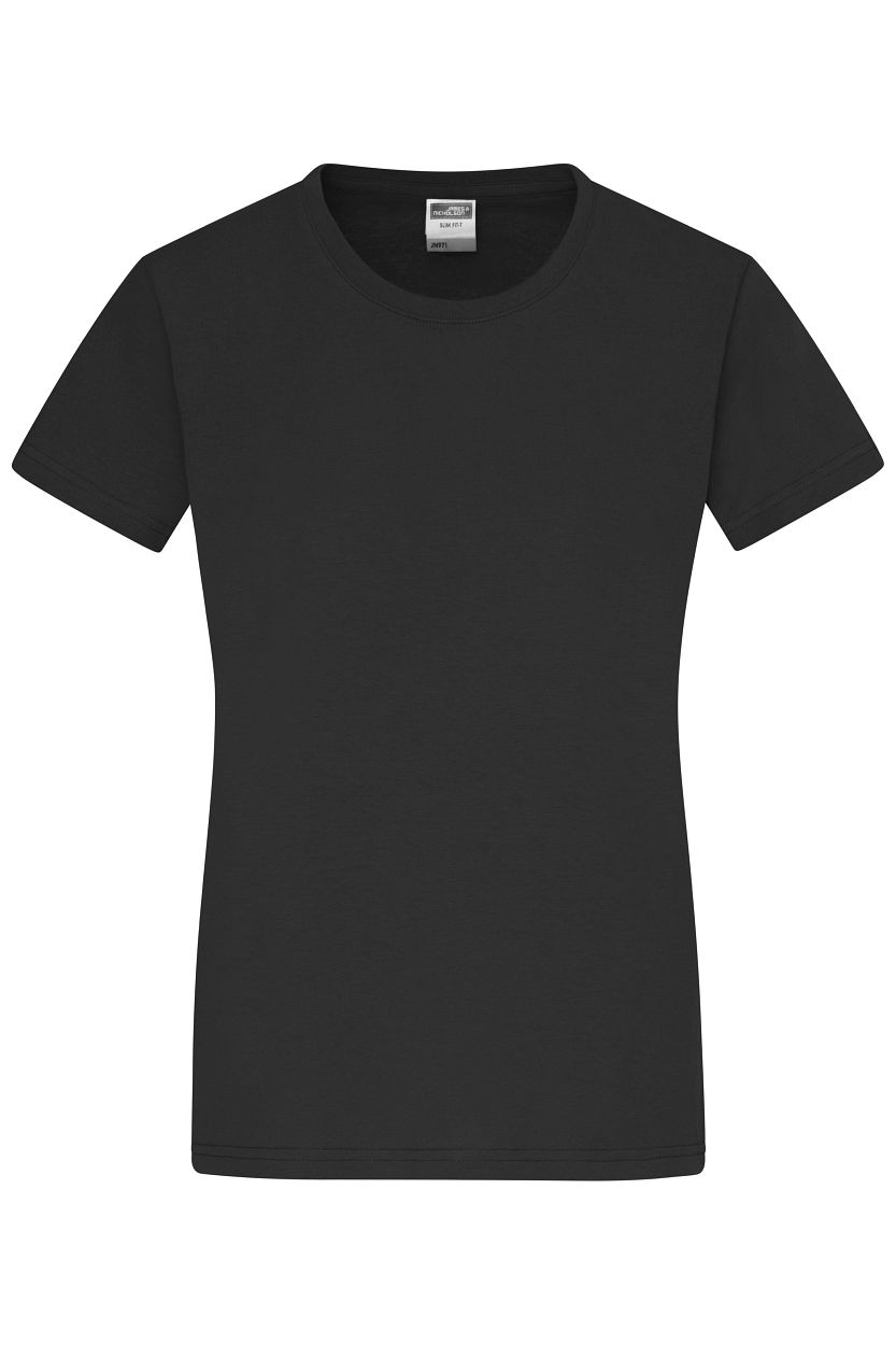 Ladies' Slim Fit-T "JN971" in Black, Größe 2XL - Daiber
