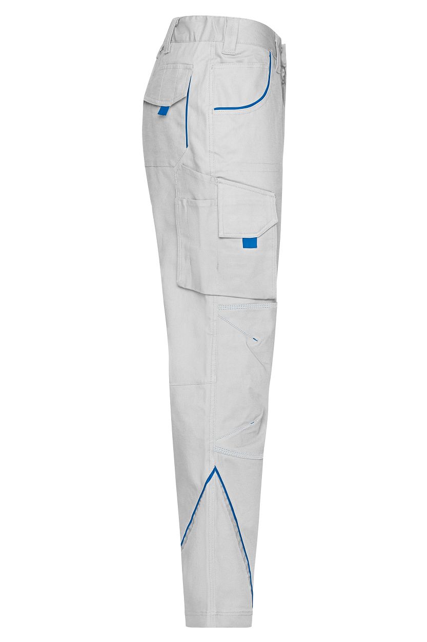 Workwear Pants - COLOR - "JN847" in White/Royal, Größe 62 - Daiber