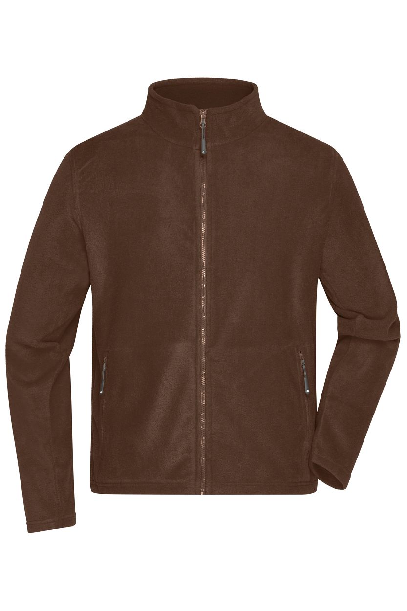 Men's Fleece Jacket "JN782" in Brown, Größe 4XL - Daiber