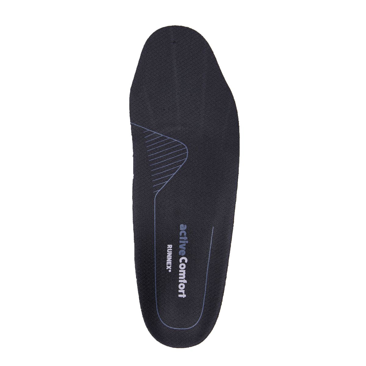 RUNNEX® Semi-orthopädische Einlegesohle activeComfort mid in Schwarz / Blau, Gr. 44