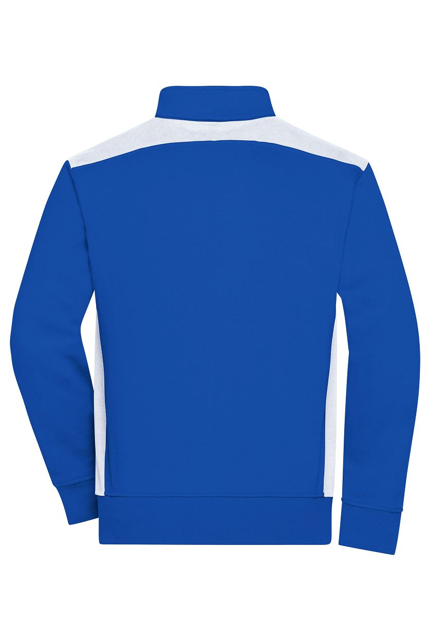 Workwear Sweat Jacket - COLOR - "JN870" in Royal/White, Größe 6XL - Daiber