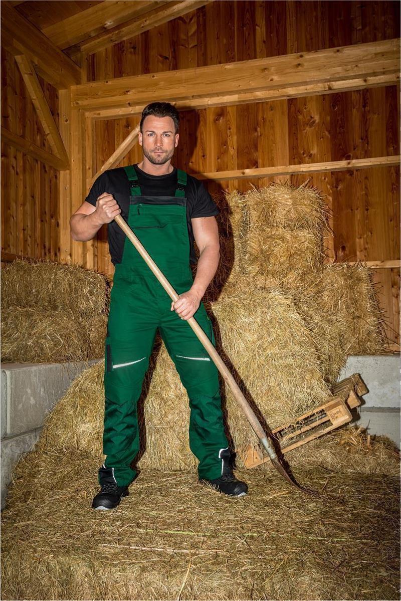 Latzhose Flex Line Grün/Schwarz FLEXL, Gr. 98 von Leibwächter