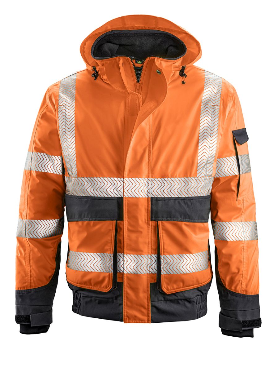 4PROTECT® Warn-Wetterschutz-Blouson NEWARK in Orange, Größe 2XL