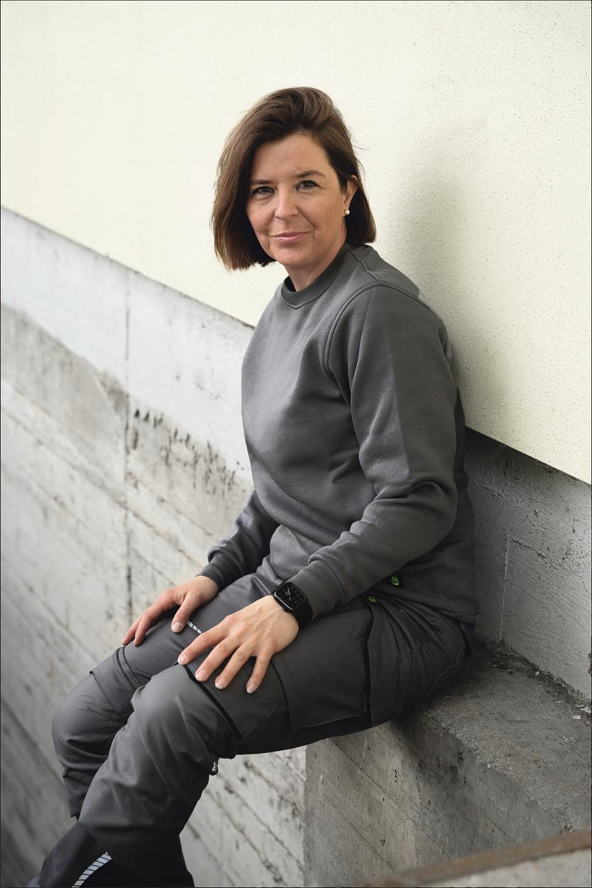 Damen-Bundhose Flex Line Grau/Schwarz FLXDH, Gr. 52 von Leibwächter