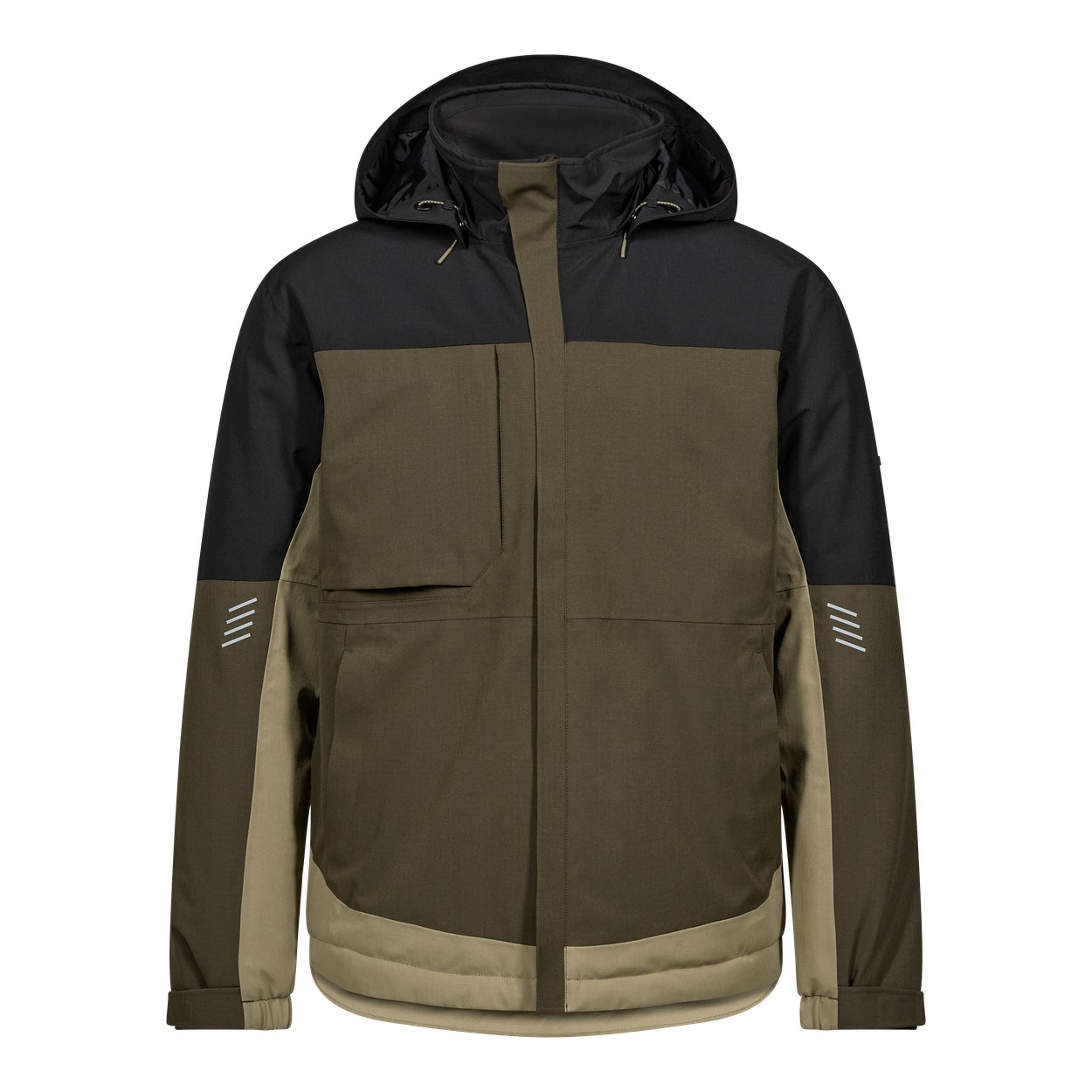 ENGEL Entire Winterjacke in Forest Green/Schwarz, Größe XS