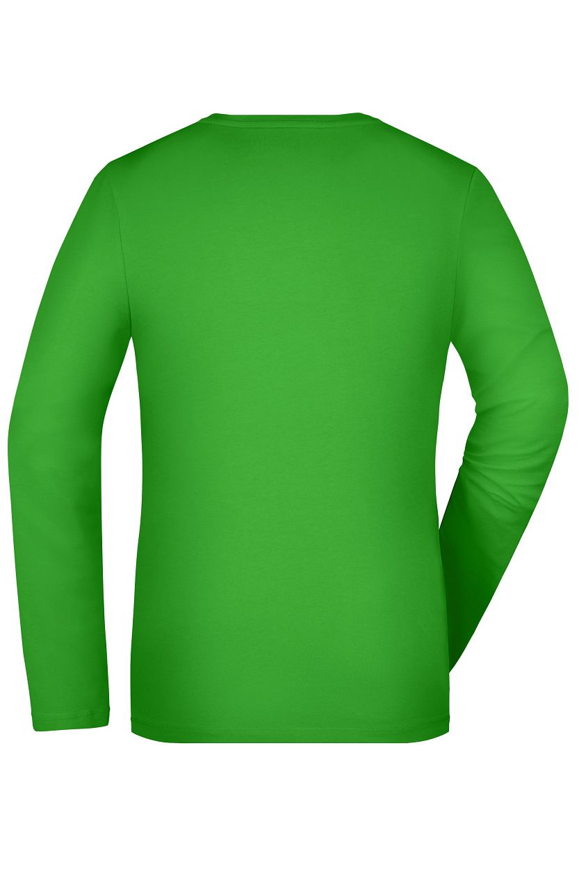 Ladies' Stretch Shirt Long-Sleeved "JN927" in Lime-Green, Größe 2XL - Daiber
