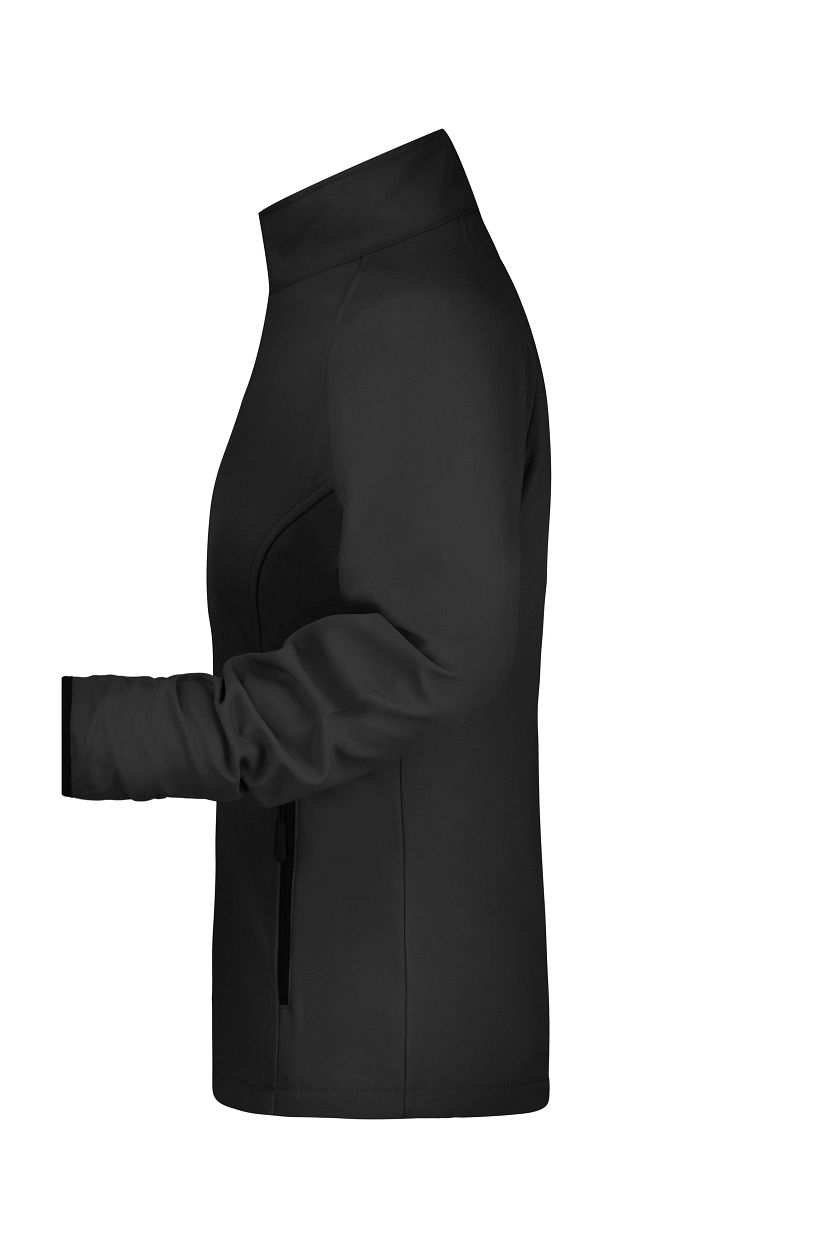 Ladies' Promo Softshell Jacket "JN1129" in Black/Black, Größe 2XL - Daiber