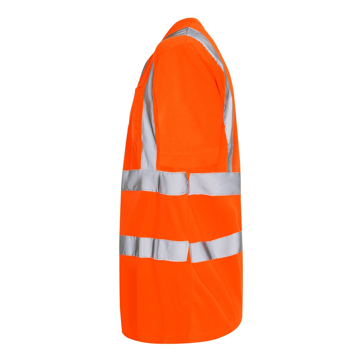 ENGEL Safety T-Shirt mit Brusttasche in Hi-vis Orange, Größe XS