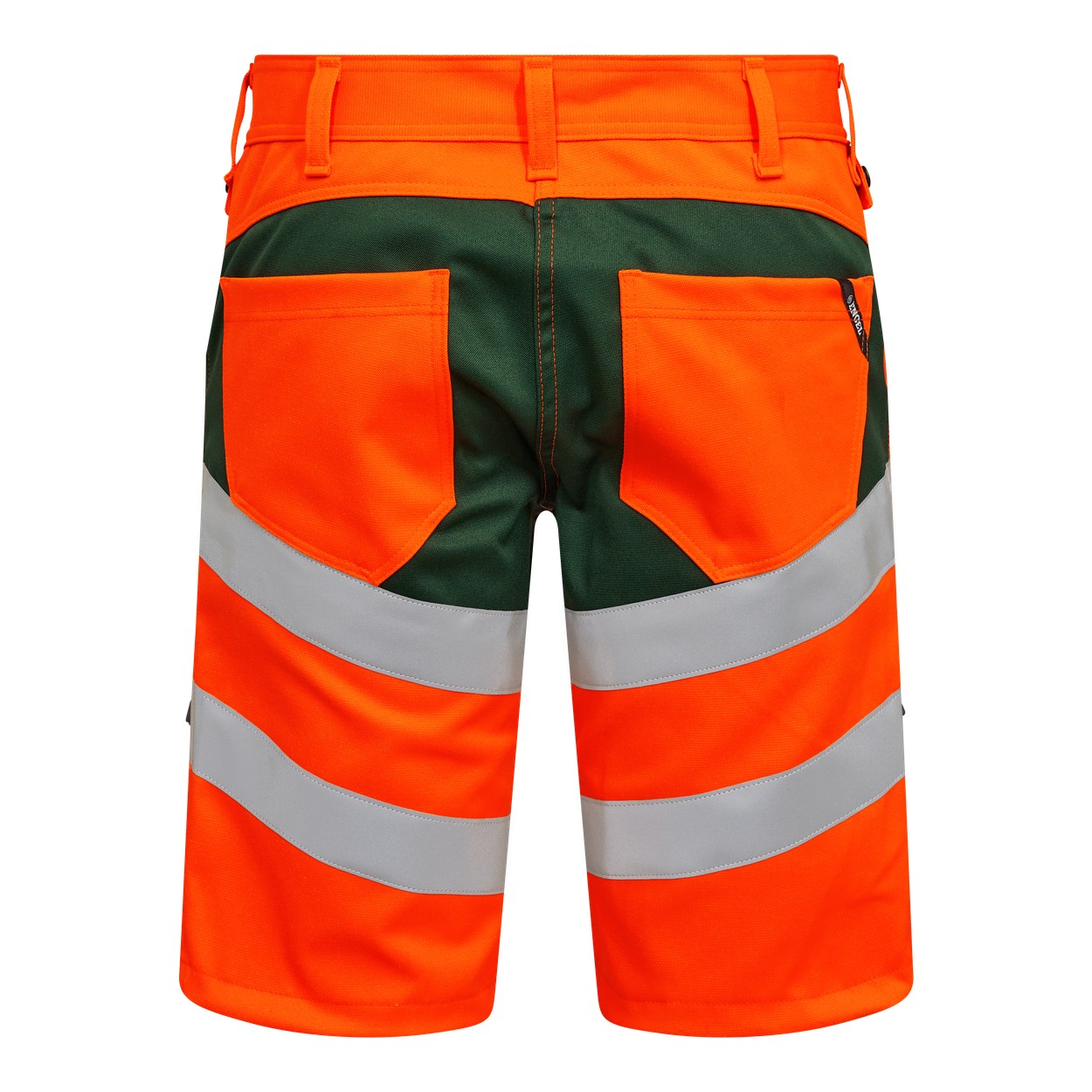 ENGEL Safety Arbeitsshorts mit 2-Wege-Stretch in Orange/Grün, Größe 54