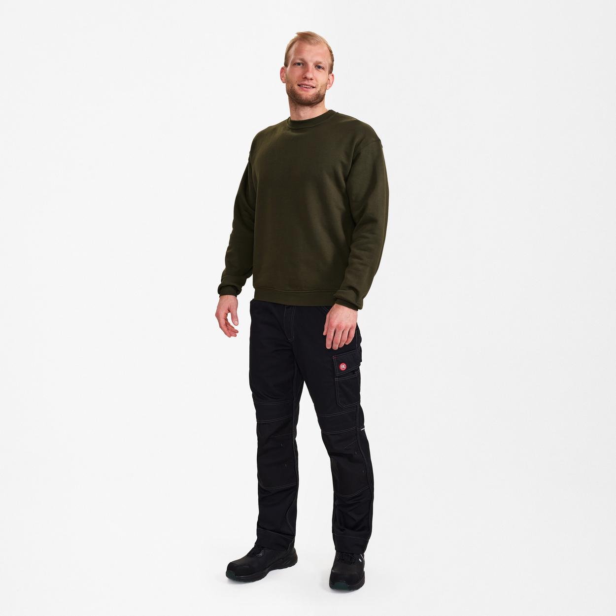 ENGEL Extend Sweatshirt in Forest Green, Größe XS