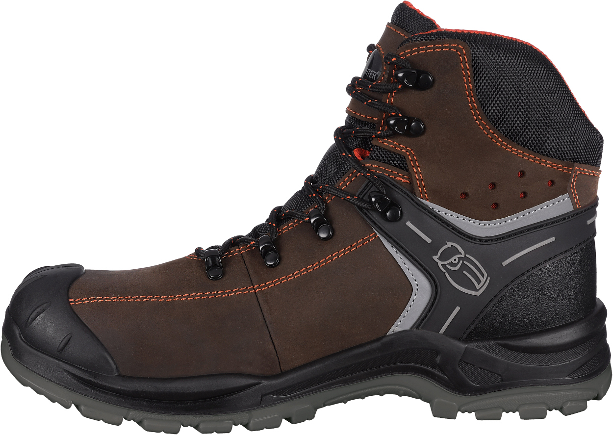 Stiefel niedrig L6310 Parma in Schwarz/Braun, Gr. 48 von Leibwächter