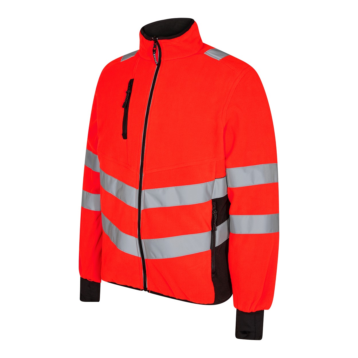 ENGEL Safety Fleecejacke in Rot/Schwarz, Größe XS
