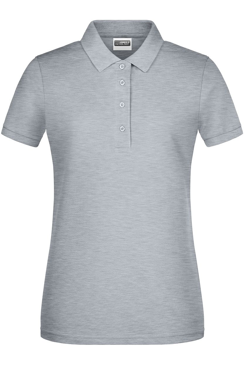 Ladies' Basic Polo OCS Standard "8009" in Grey-Heather, Größe 2XL - Daiber