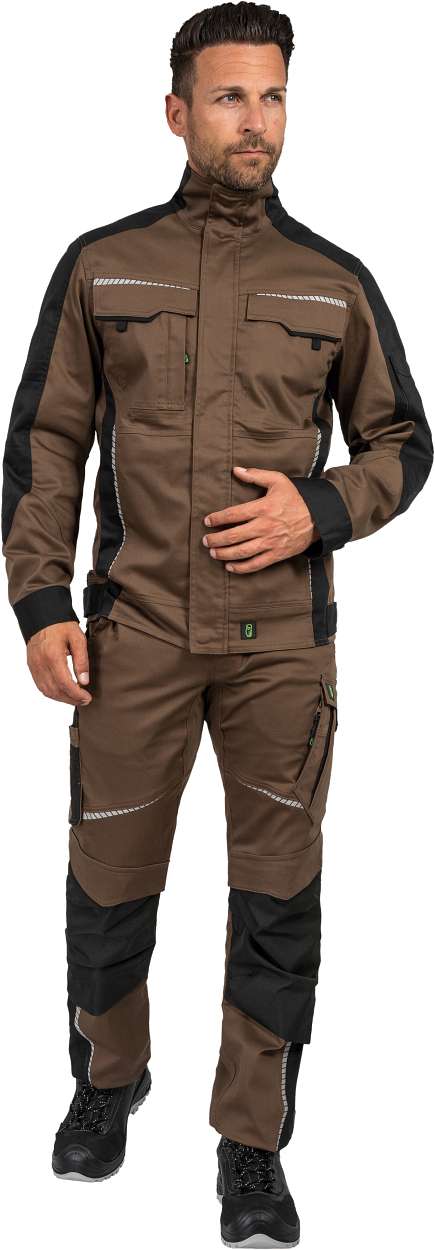 Bundjacke Flex Line Haselnuss/Schwarz FLEXJ, Gr. 2XL von Leibwächter