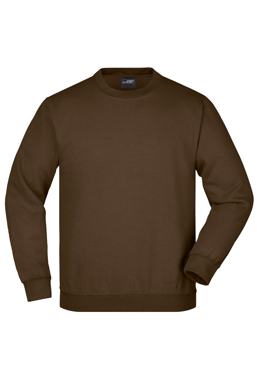 Round-Sweat Heavy Junior "JN040K" in Brown, Größe 2XL - Daiber