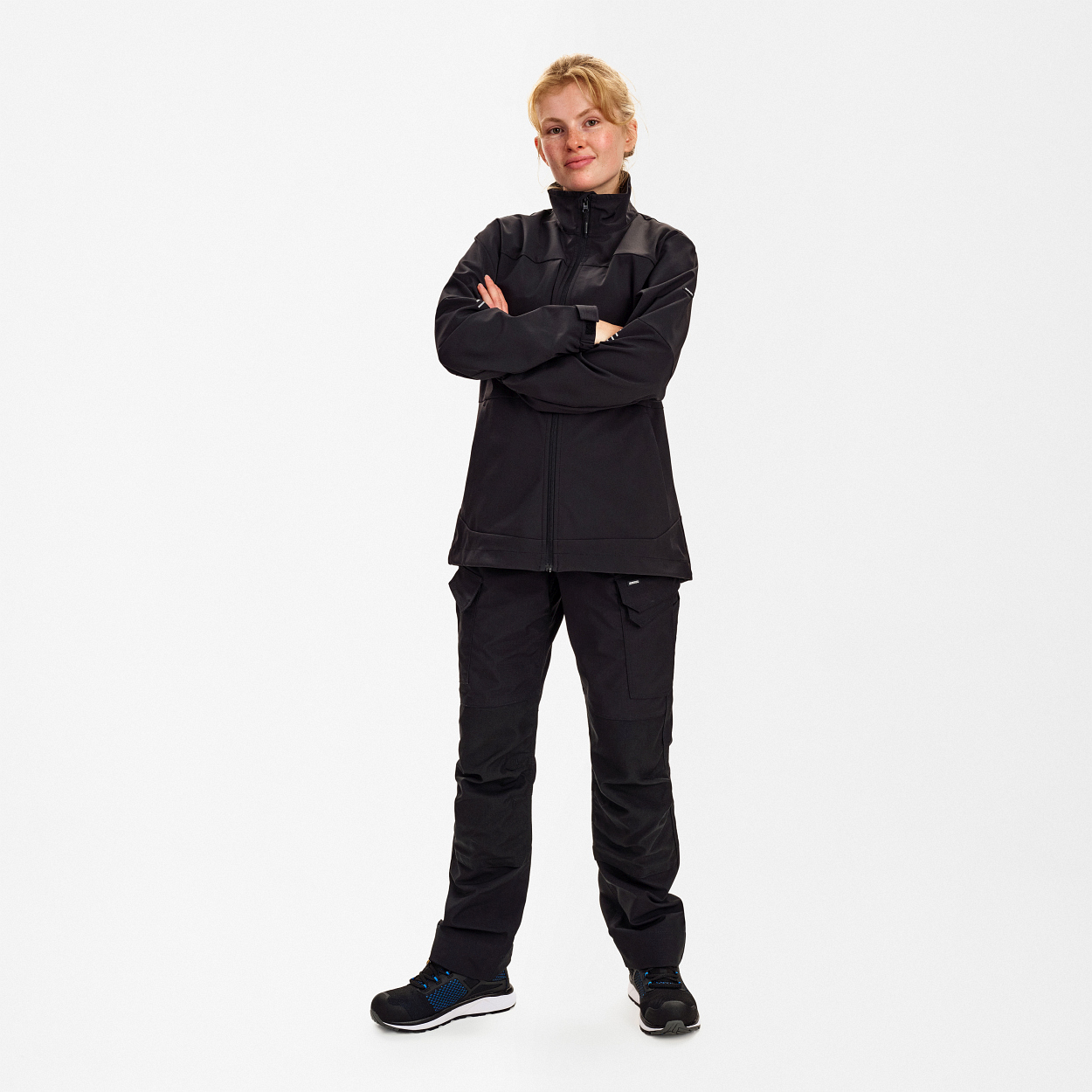 Entire Damen Softshelljacke in Schwarz, Größe XS