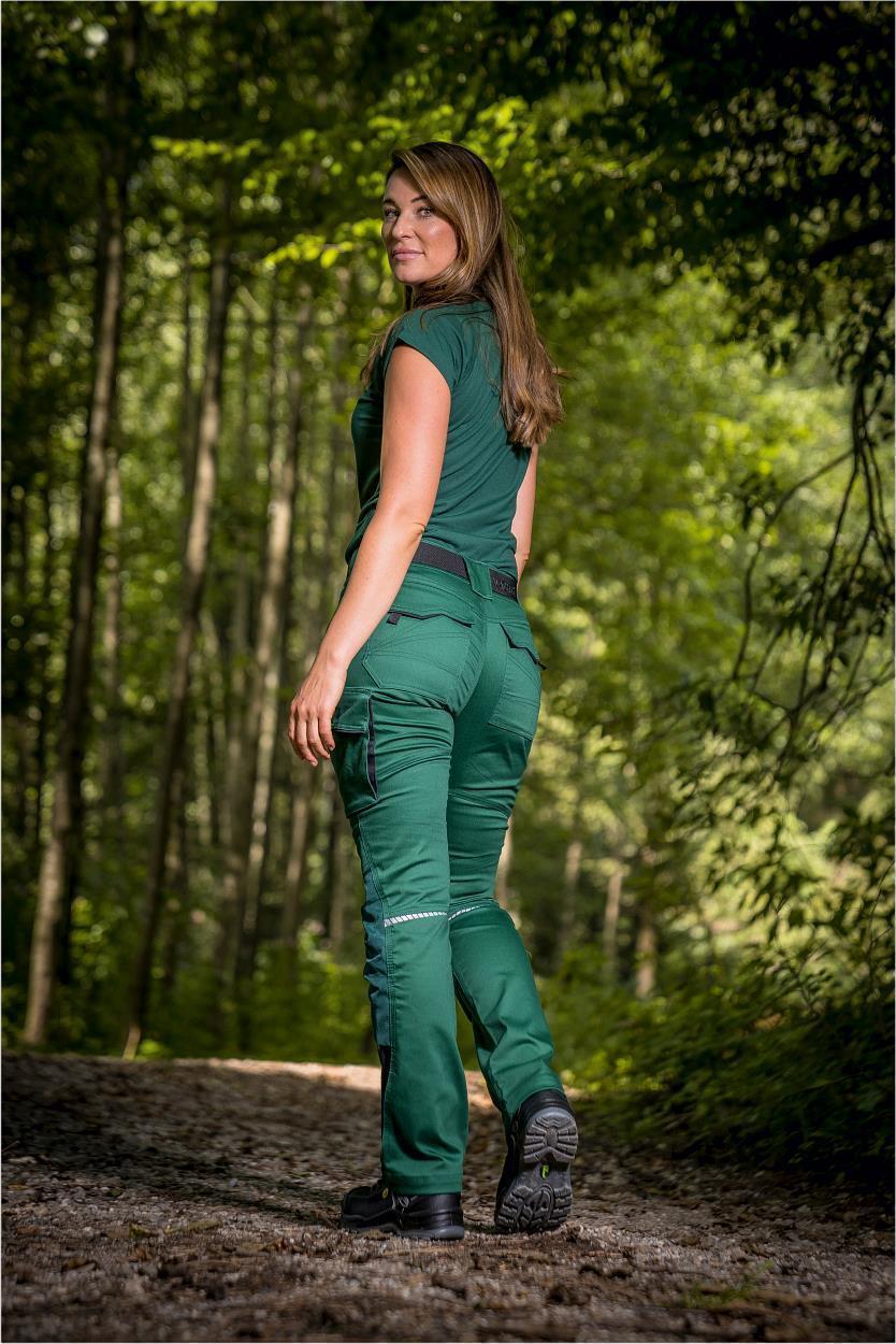 Damen-Bundhose Flex Line Grün/Schwarz FLXDH, Gr. 52 von Leibwächter