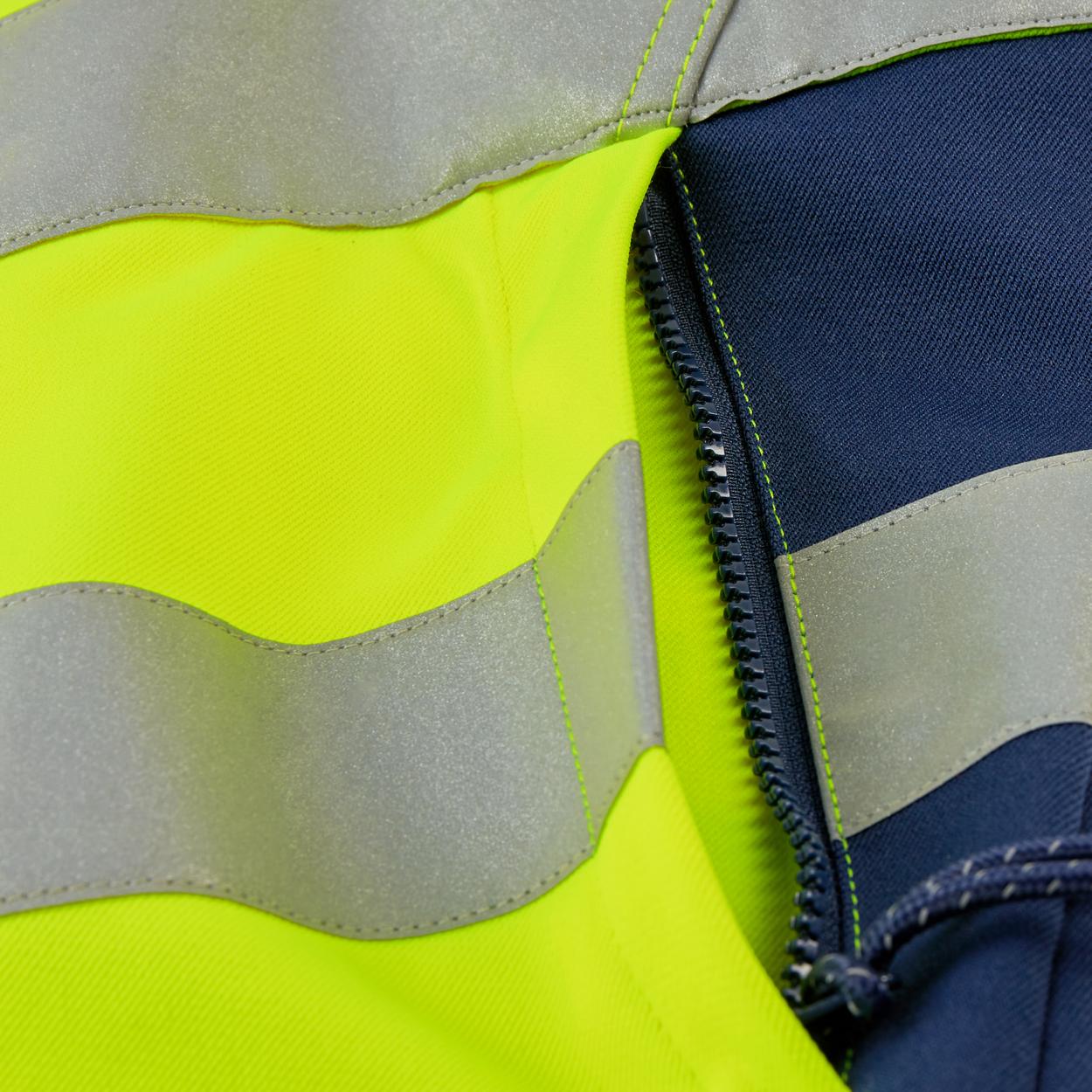 ENGEL Safety Arbeitsjacke mit 2-Wege-Stretch in Gelb/Blue Ink, Größe XS
