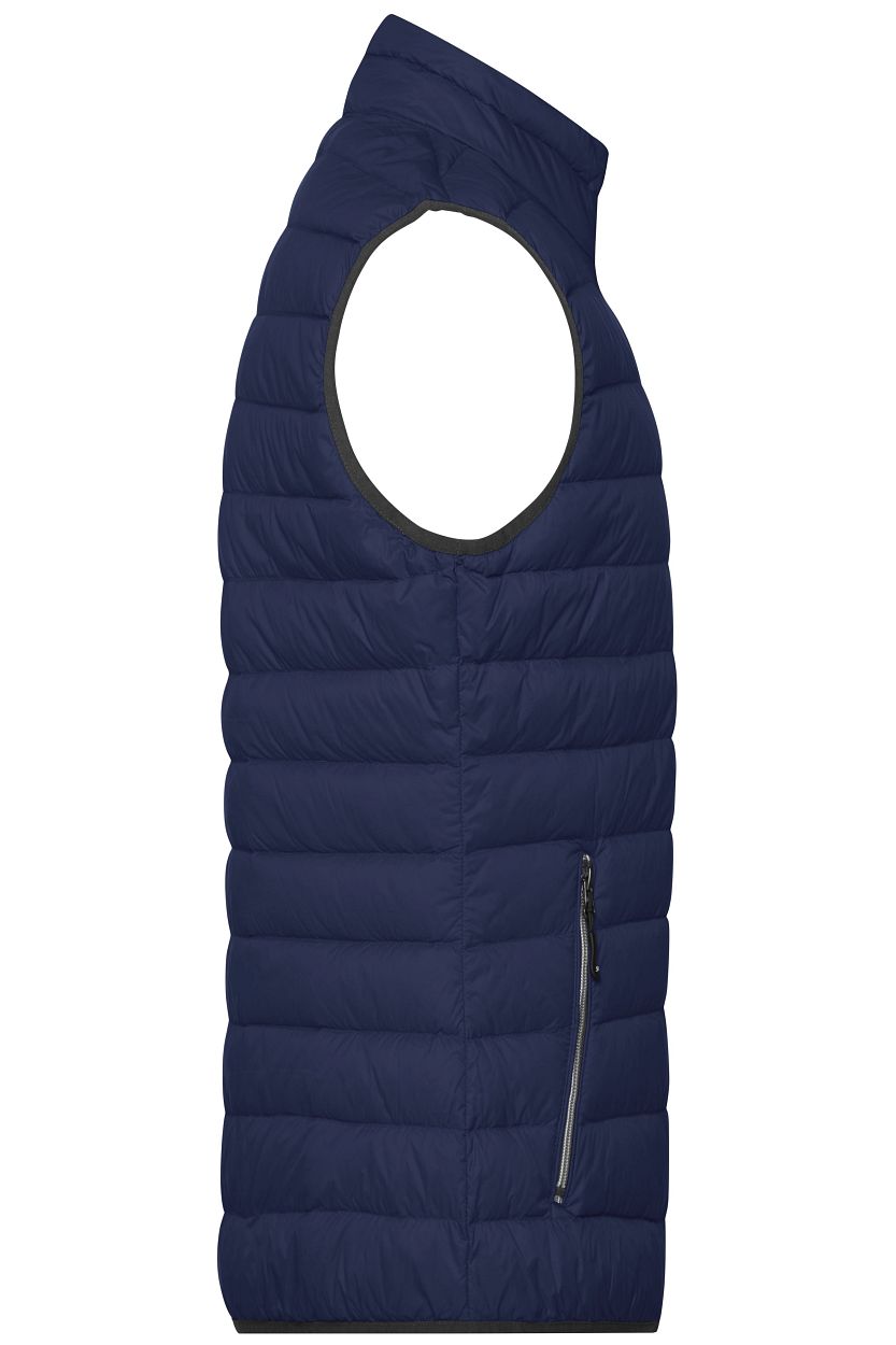Men's Down Vest "JN1138" in Navy/Silver, Größe 3XL - Daiber