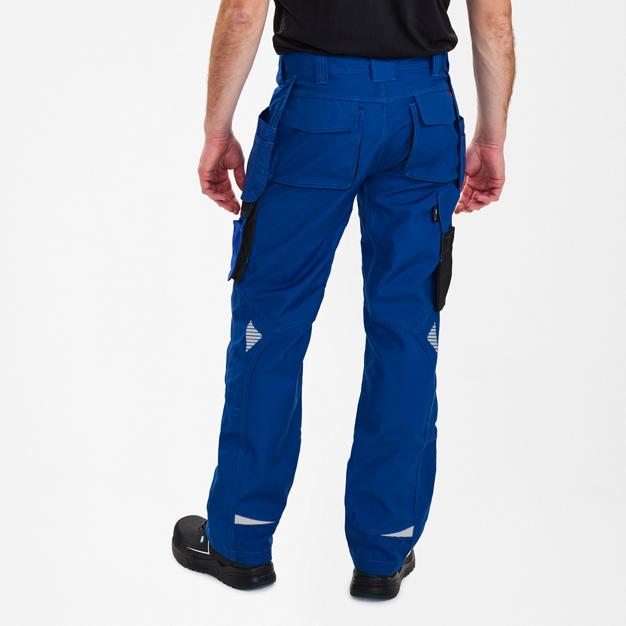 ENGEL Galaxy Arbeitshose mit Holstertaschen in Surfer Blue/Schwarz, Größe 106