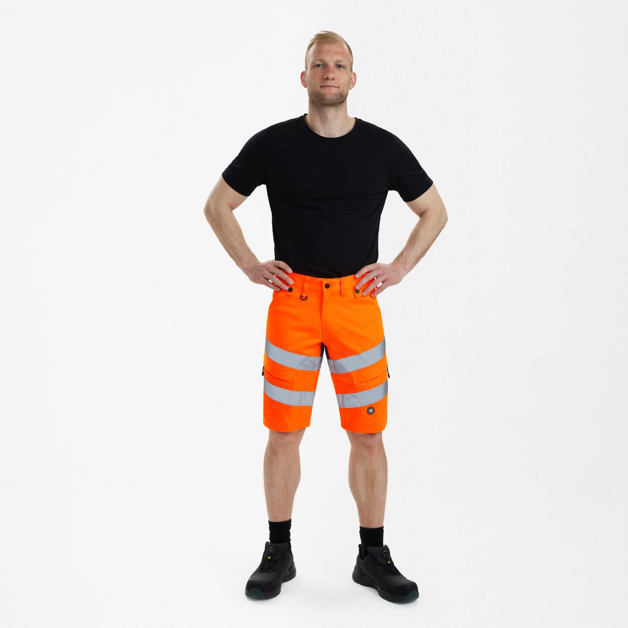 ENGEL Safety Arbeitsshorts mit 2-Wege-Stretch in Orange/Blue ink, Größe 54
