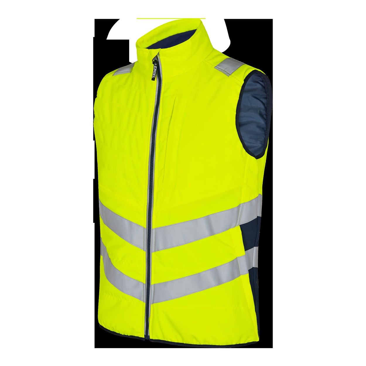 ENGEL Safety Stepp-Innenweste in Gelb/Blue Ink, Größe 4XL