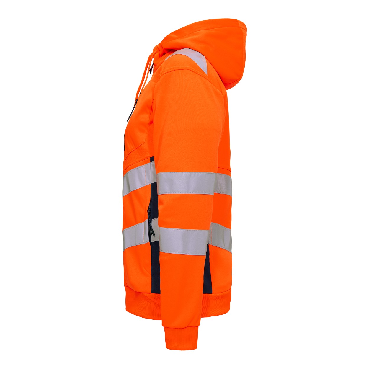 ENGEL Safety Damen Sweatcardigan in Orange/Blue ink, Größe XS