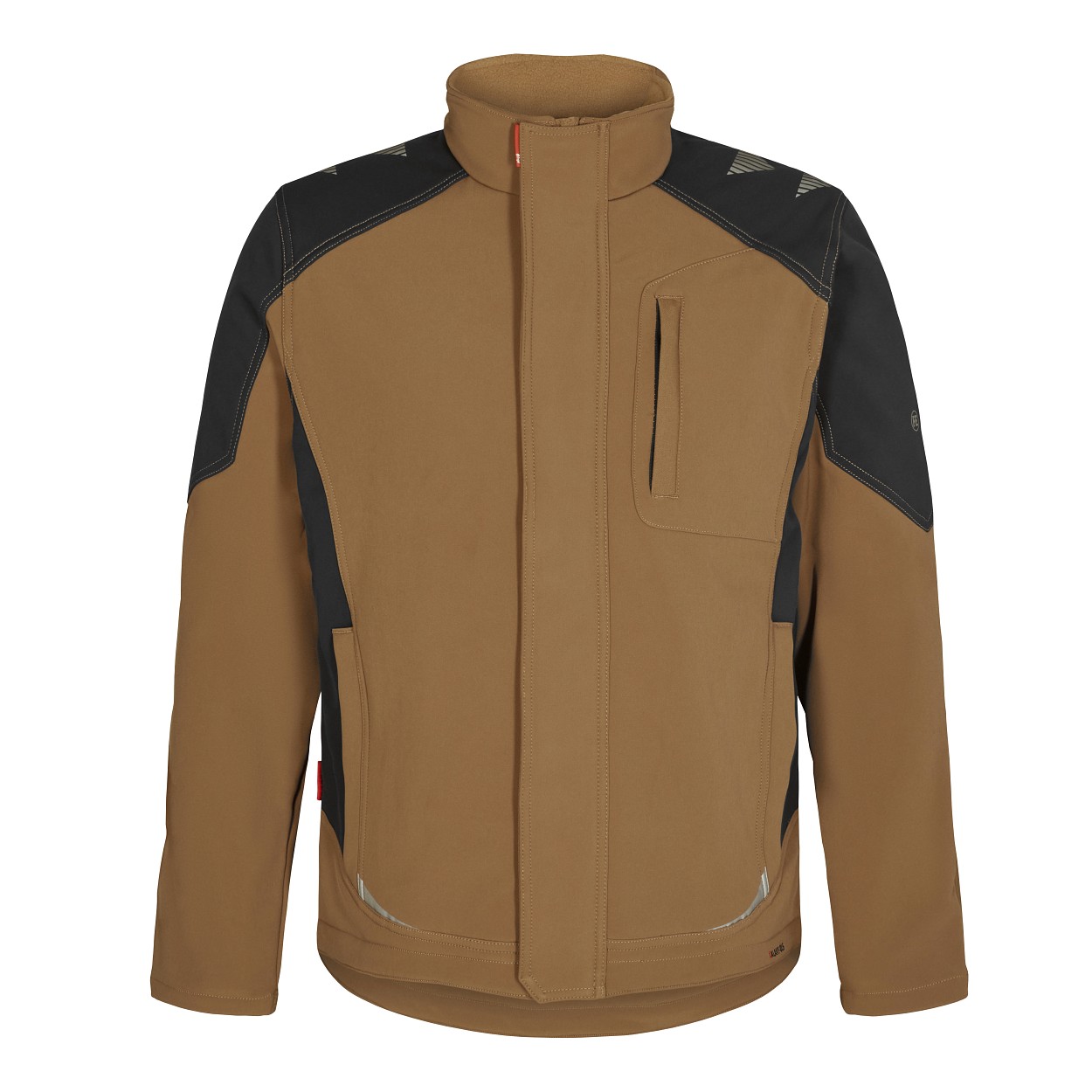 ENGEL Galaxy Softshelljacke in Toffee Brown/Anthrazit Grau, Größe XS