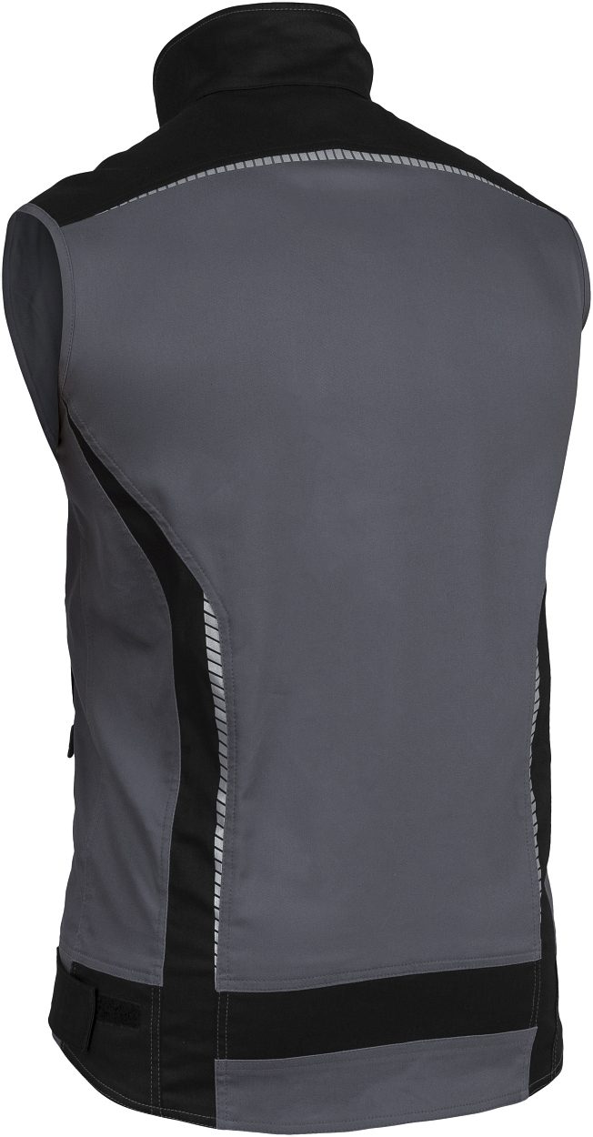 Weste Flex Line Grau/Schwarz FLEXV, Gr. 2XL von Leibwächter