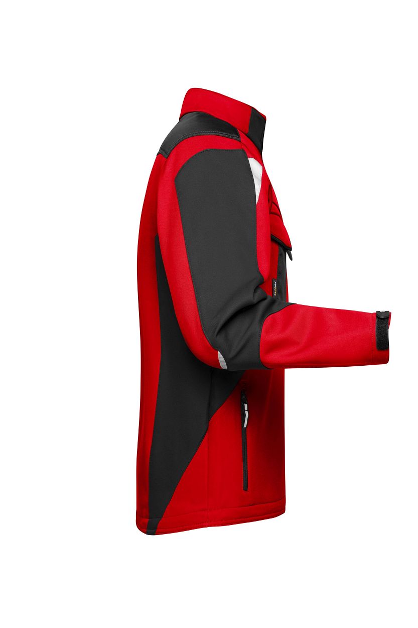 Workwear Softshell Jacket - STRONG - "JN844" in Red/Black, Größe 6XL - Daiber
