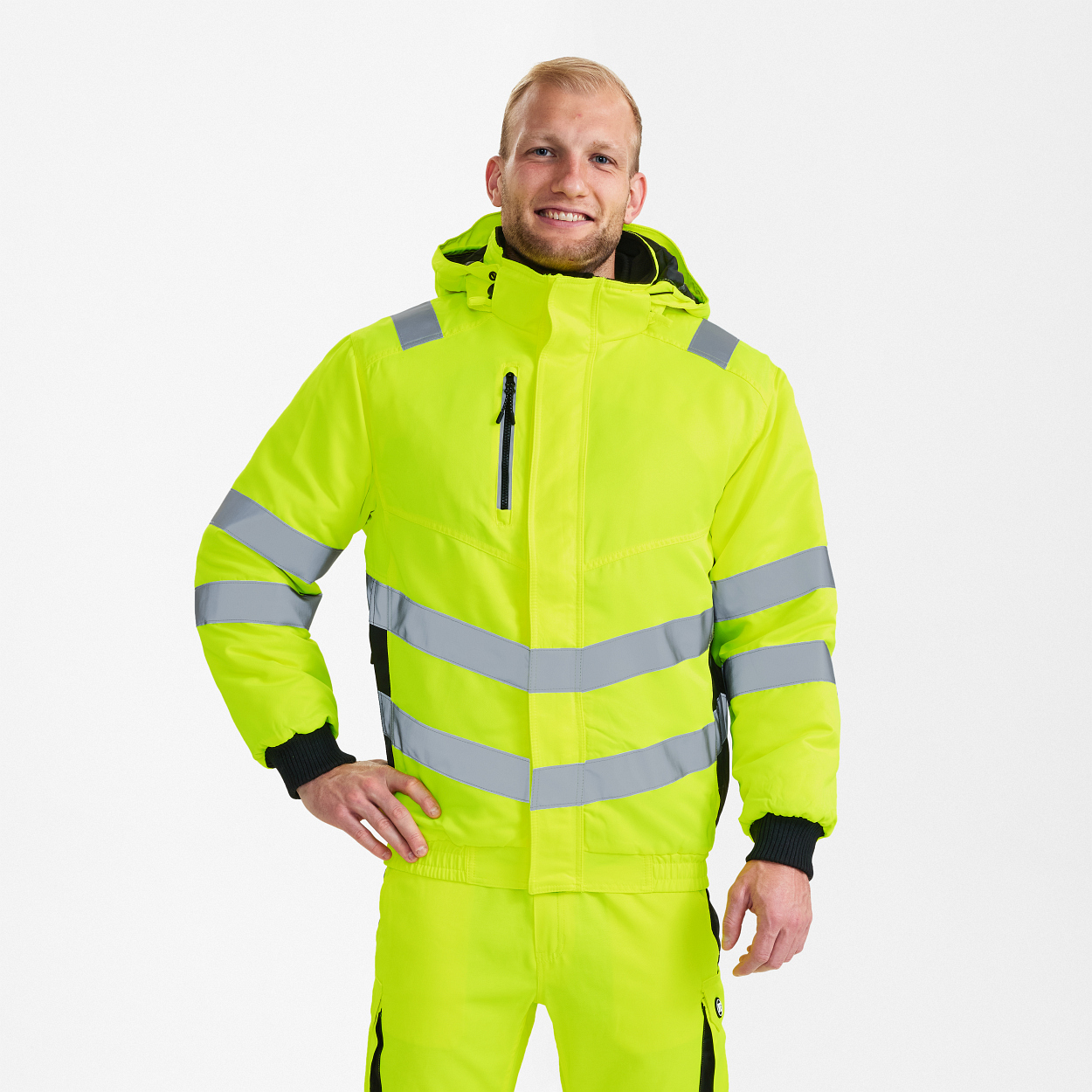 ENGEL Safety Pilotjacke in Gelb/Schwarz, Größe XS
