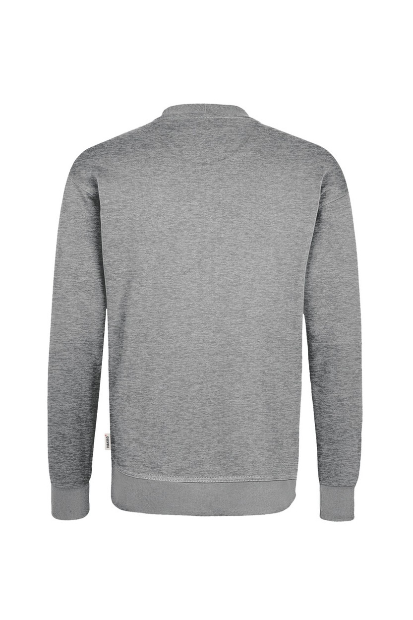 HAKRO 475 Sweatshirt MIKRALINAR® in Grau meliert, Größe 6XL