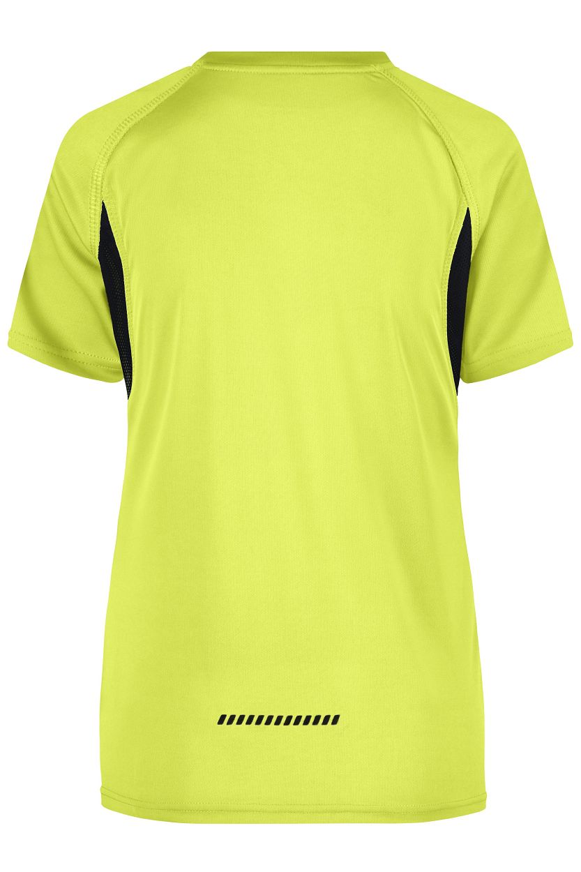 Ladies' Running-T "JN316" in Fluo-Yellow/Black, Größe 2XL - Daiber
