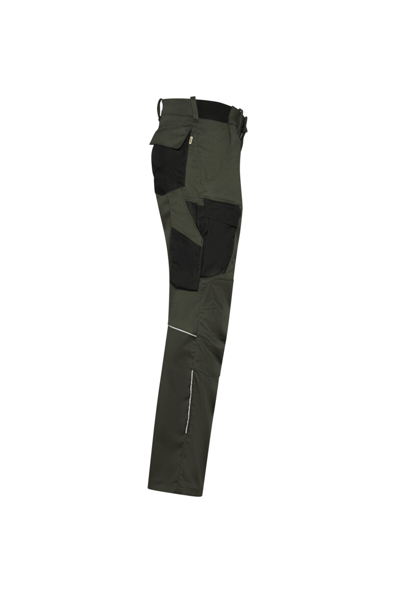 HAKRO 715 WORKER-PERFORMANCEHOSE X-STRETCH ECO in Olive, Größe 3XL
