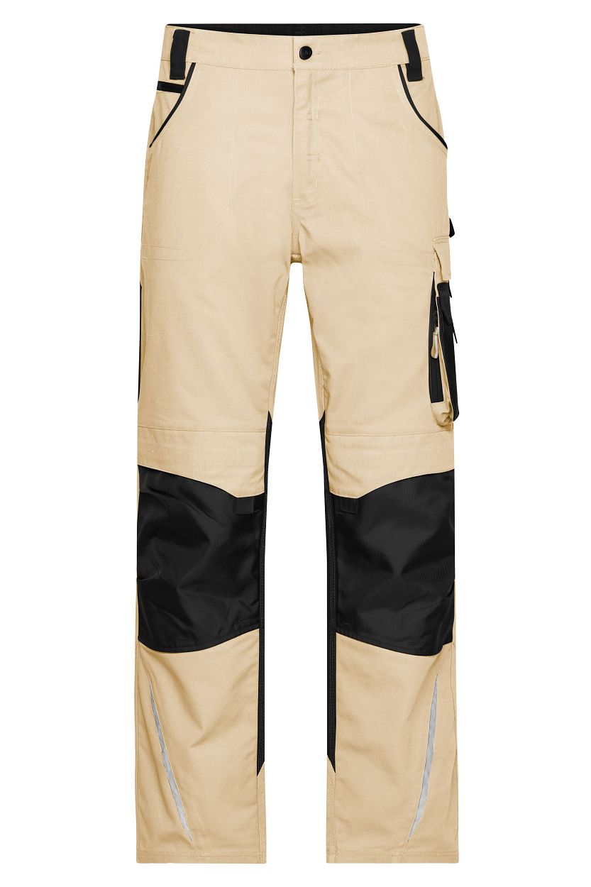 Workwear Pants - STRONG - "JN832" in Stone/Black, Größe 110 - Daiber