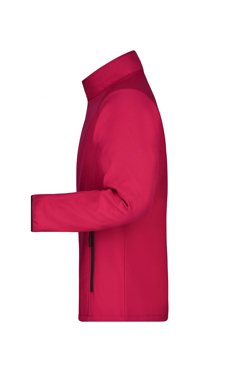 Men's Promo Softshell Jacket "JN1130" in Red/Black, Größe 3XL - Daiber