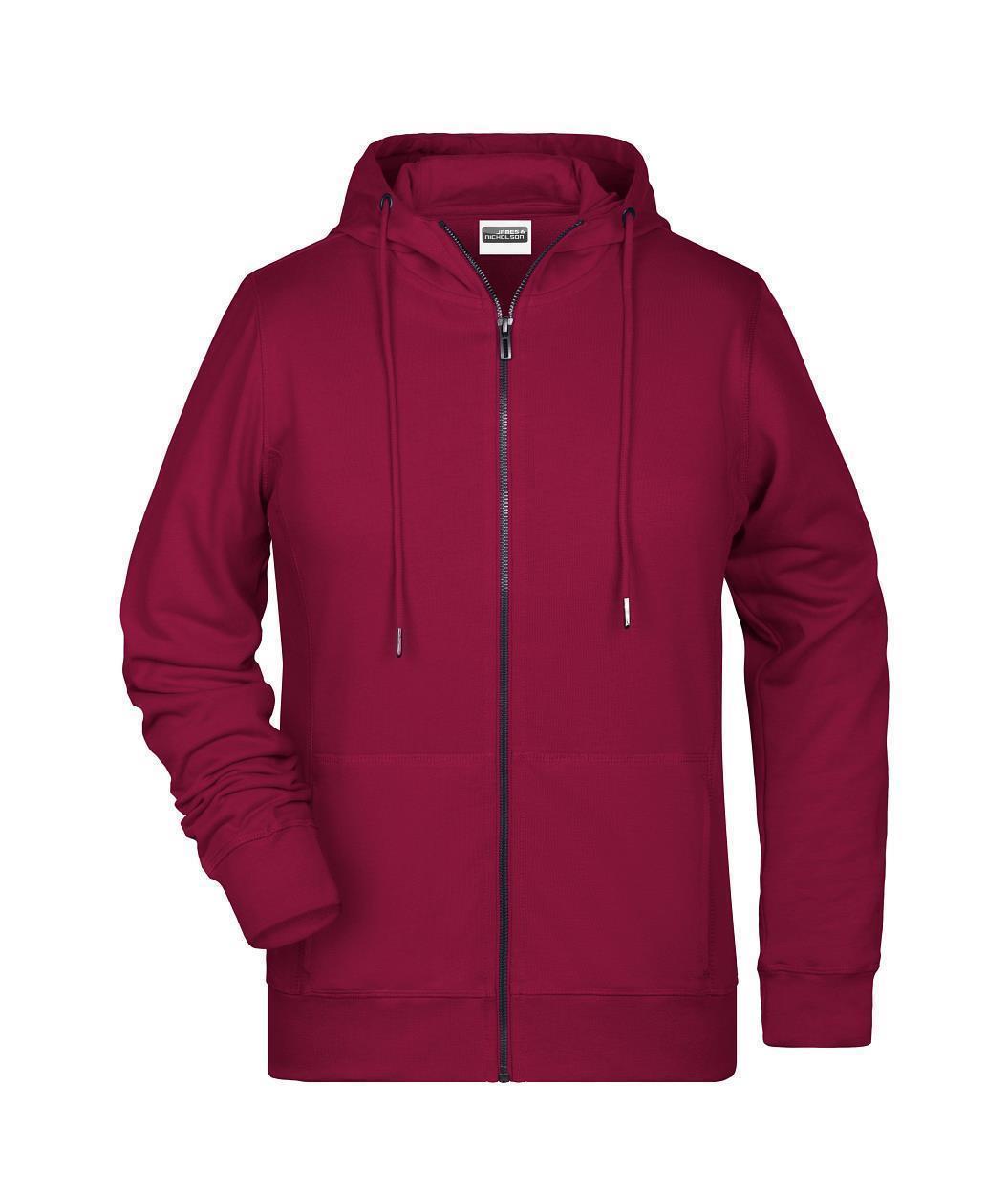 Ladies' Zip Hoody OCS Blended & RCS "8025" in Wine, Größe 3XL - Daiber