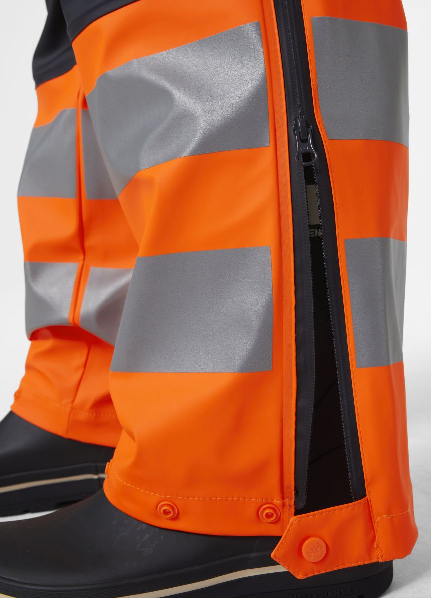 Hi-Vis wasserfeste Regenhose Alna 2.0 in Orange, Gr. 3XL von Helly Hansen Workwear