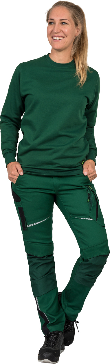 Damen-Bundhose Flex Line Grün/Schwarz FLXDH, Gr. 52 von Leibwächter