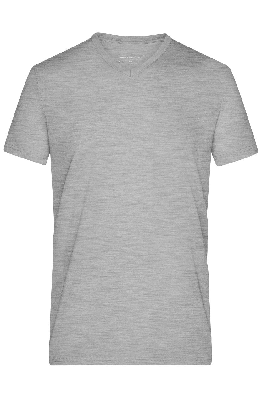 Men's Heather T-Shirt "JN974" in Grey-Heather, Größe 3XL - Daiber