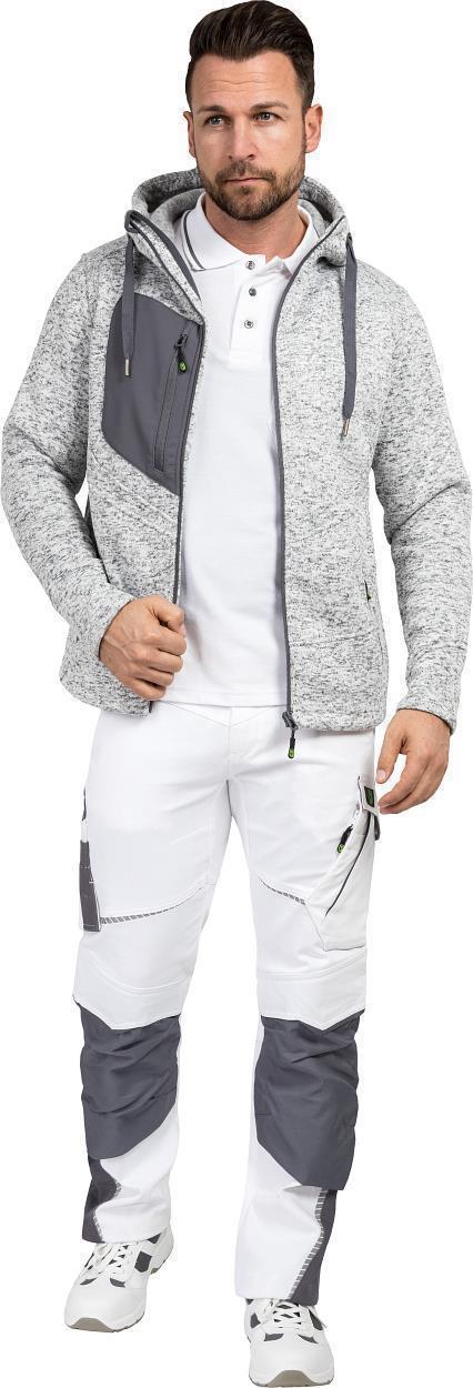 Strickjacke Casual Line Unisex Weiß CASTJ, Gr. 2XL von Leibwächter