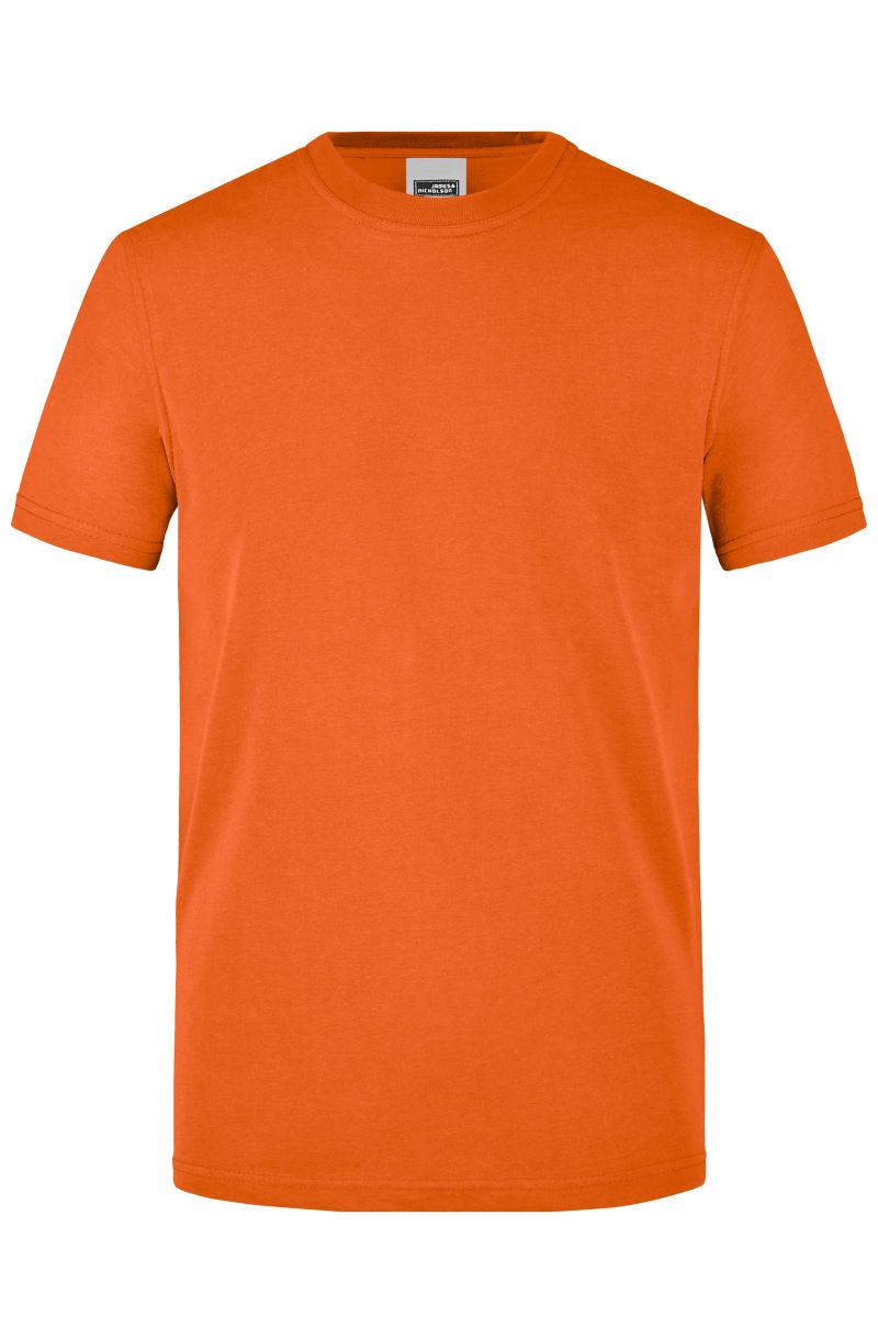 Herren Workwear T-Shirt, strapazierfähig und pflegeleicht JN838 in Orange, Gr. XL von James & Nicholson