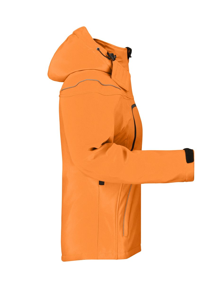 Ladies' Winter Softshell Jacket "JN1001" in Orange, Größe 2XL - Daiber