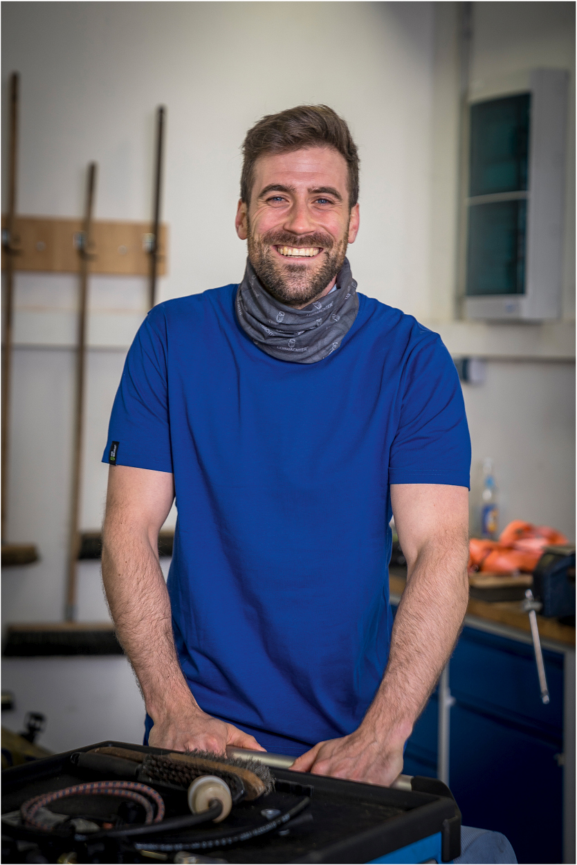 T-Shirt Rundhals "Tom" Classic Line Kornblau LWTR, Gr. 2XL von Leibwächter