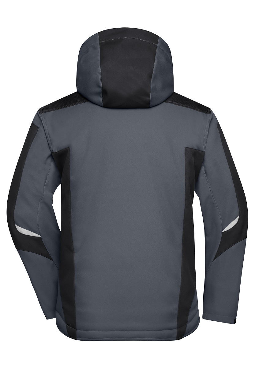 Craftsmen Softshell Jacket - STRONG - "JN824" in Carbon/Black, Größe 6XL - Daiber