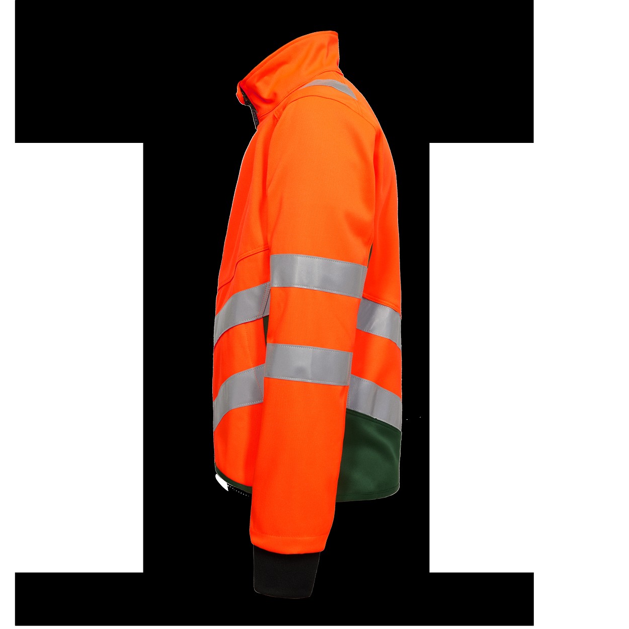ENGEL Safety Arbeitsjacke mit 2-Wege-Stretch in Orange/Grün, Größe XS