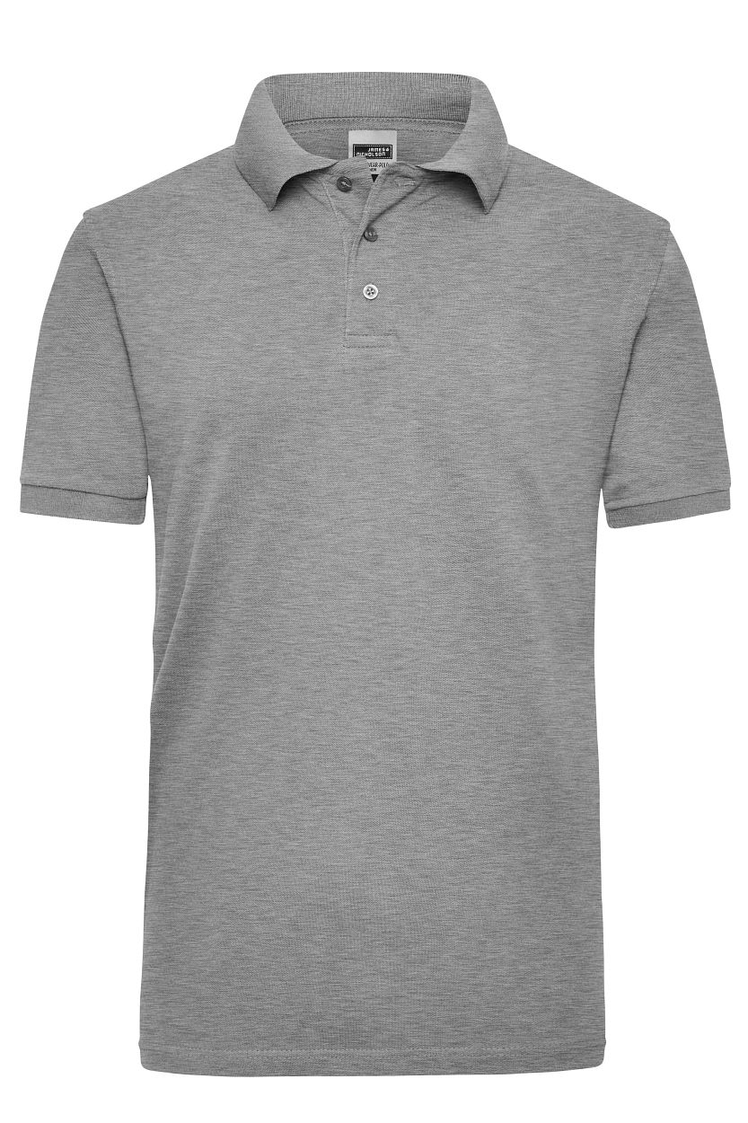 Workwear Polo Men "JN801" in Grey-Heather, Größe 6XL - Daiber