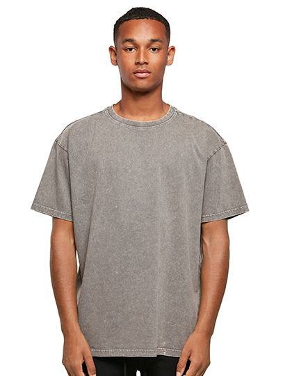 Acid Washed Heavy Oversize Tee Größe 3XL in Soft Lilac - Build Your Brand